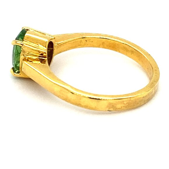 Certified Tsavorite 1.87ct Solid 18K Gold Ring - Picture 6 of 8